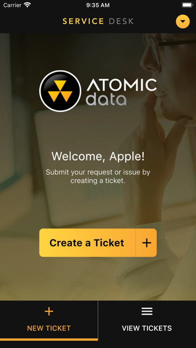 Atomic Data Service Desk Screenshot