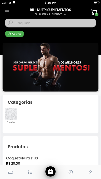 Bill Nutri Suplementos Screenshot