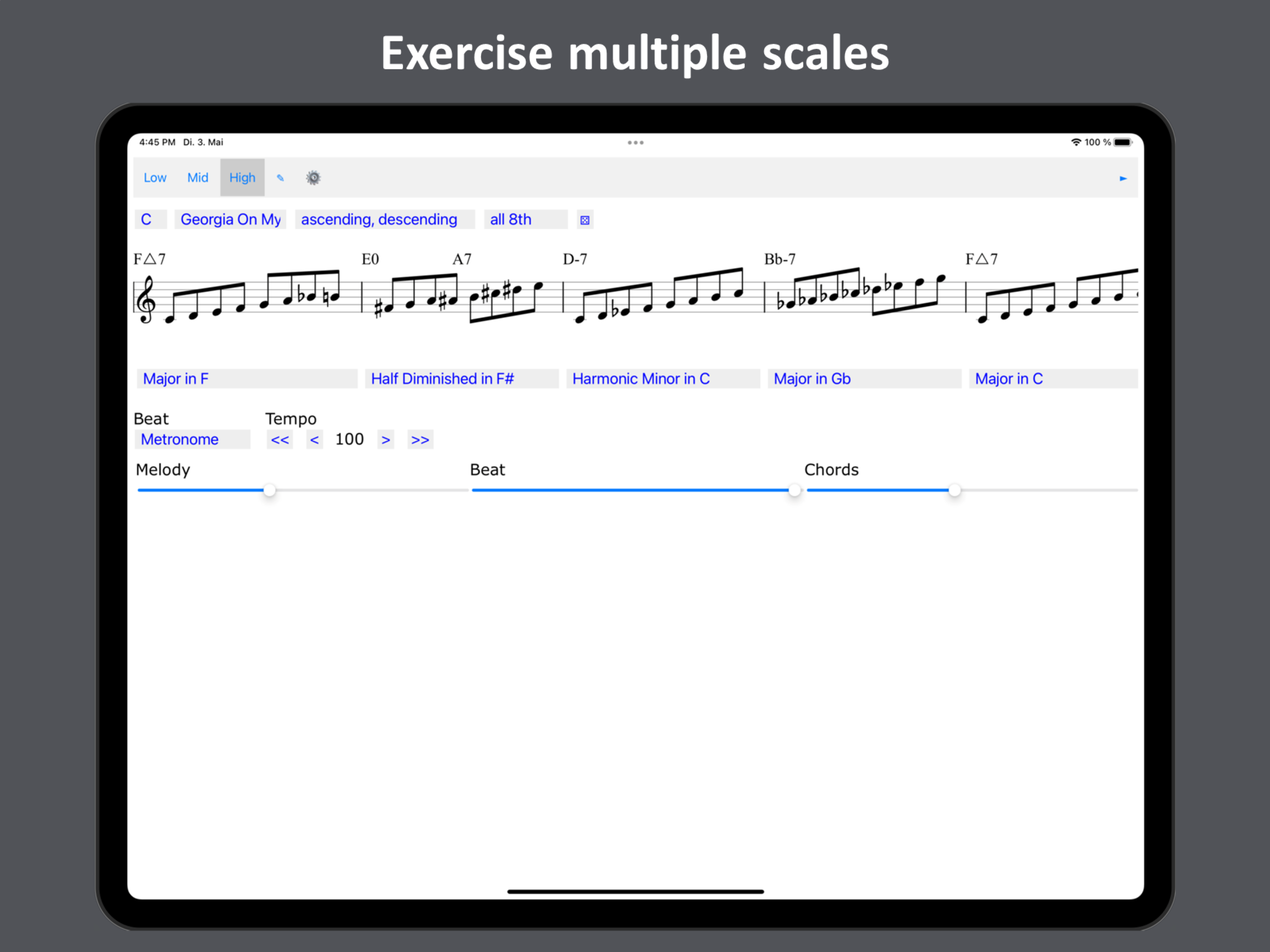 Jazz Scales Trainer