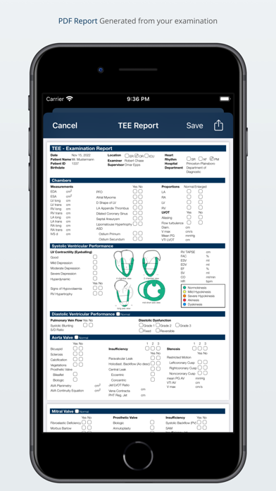 TEE Report App Screenshot