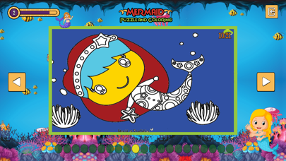 Mermaid Coloring Page Screenshot