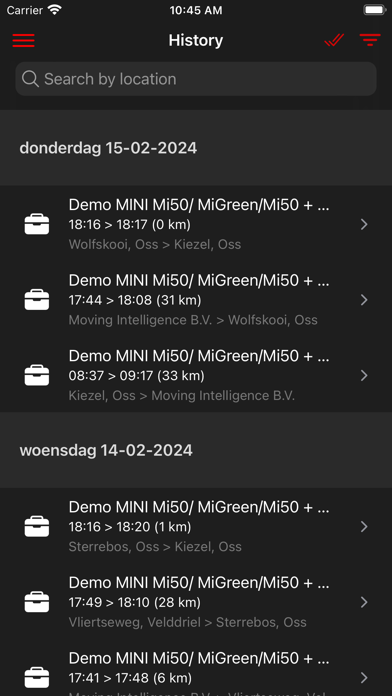 MiApp - Moving Intelligence Screenshot