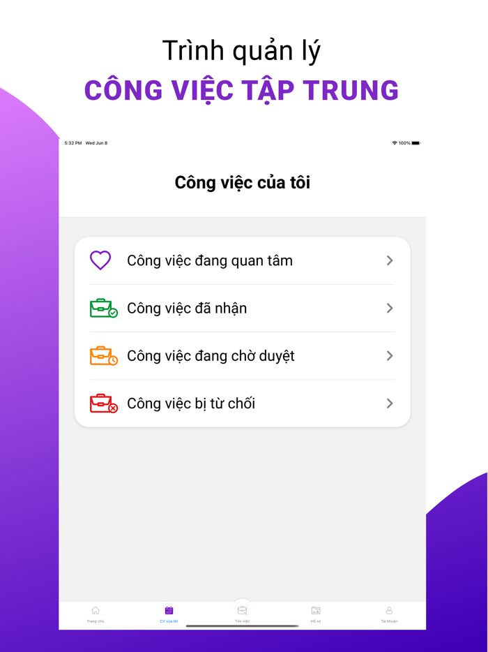Fjob Job sinh viên - thực tập