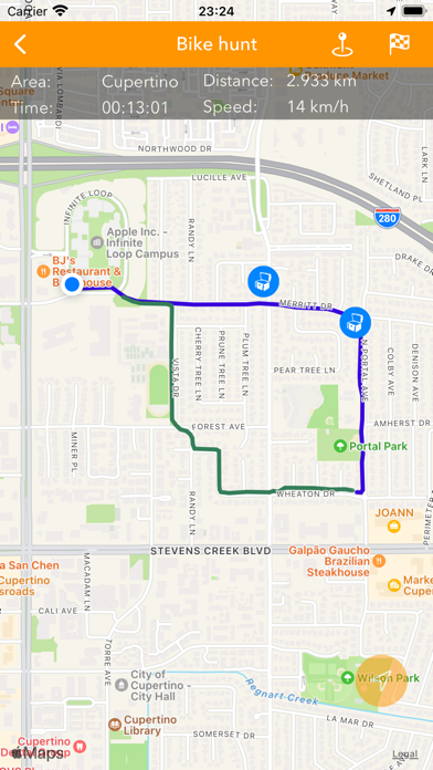 TreasuresHunt iPhone screenshot 2 - Navigation app