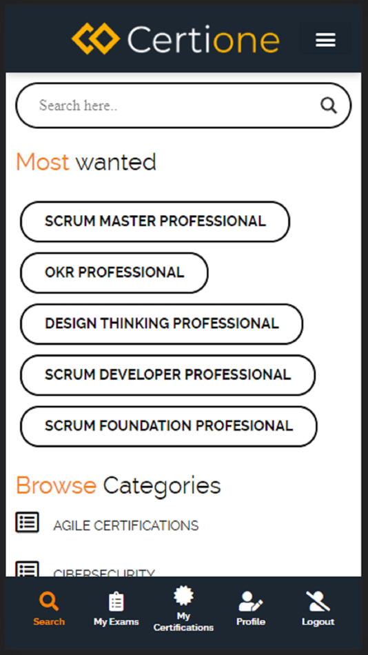 #6. Certione (iOS) Ved: Sandro Canazas