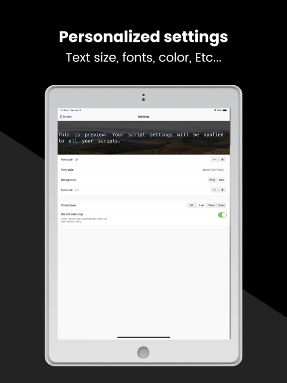 Screenshot #5 pour Teleprompter with Video