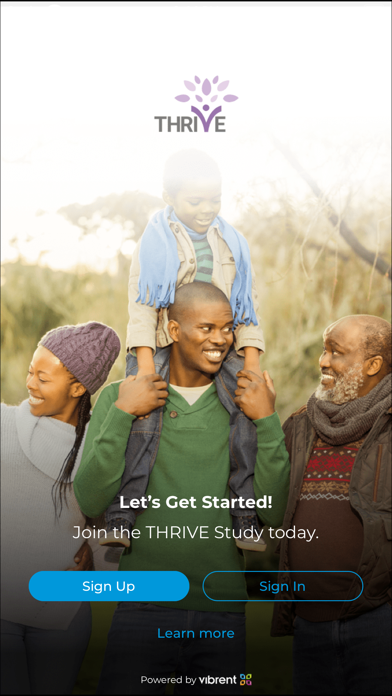 THRIVE Health Study Screenshot