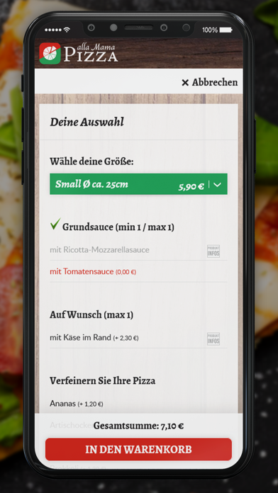 Pizza alla Mama Hamburg Screenshot