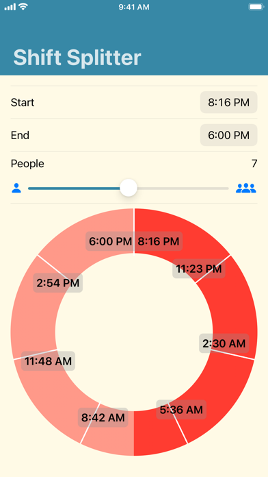 ShiftSplitter Screenshot