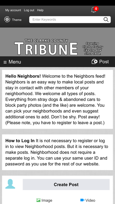 Clarke County Tribune Screenshot