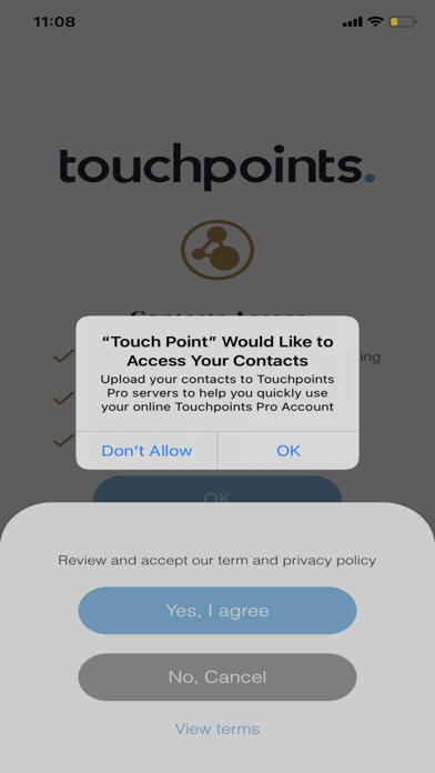 Touchpoints Pro Contacts Assi. Screenshot