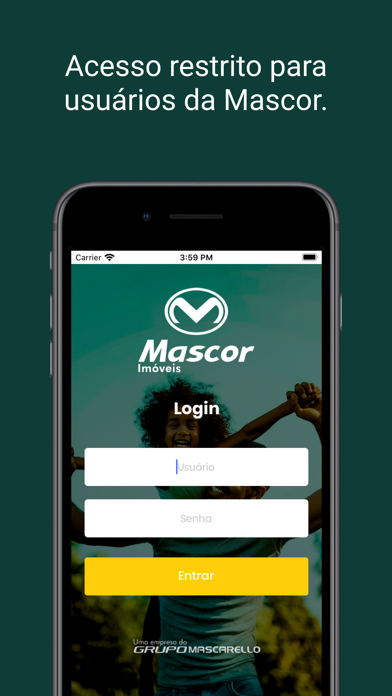 Mascor App Screenshot