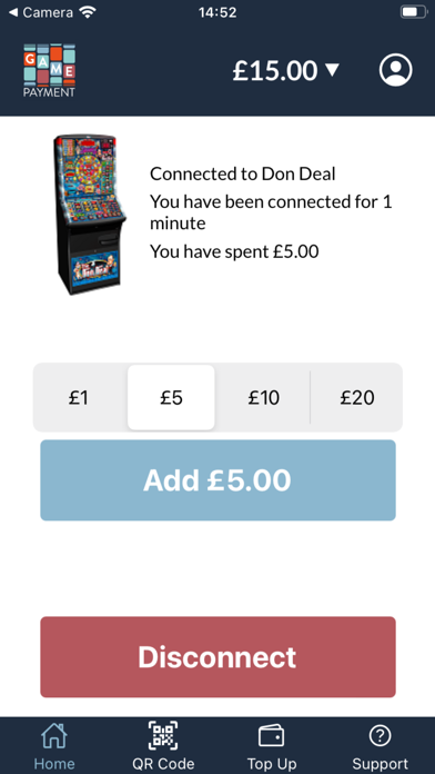 Game Payment: cashless gaming Screenshot