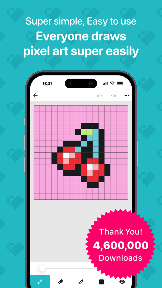 #1. 8bit Painter (iOS) 由: Takayuki Miyagawa