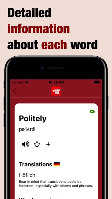 Vocabulary Builder by Worder Screenshot