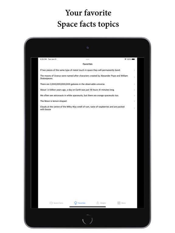 Space Amazing  Facts iPad screenshot 4 - Reference app