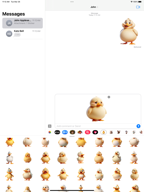 Screenshot #5 pour Fat Duckling Stickers