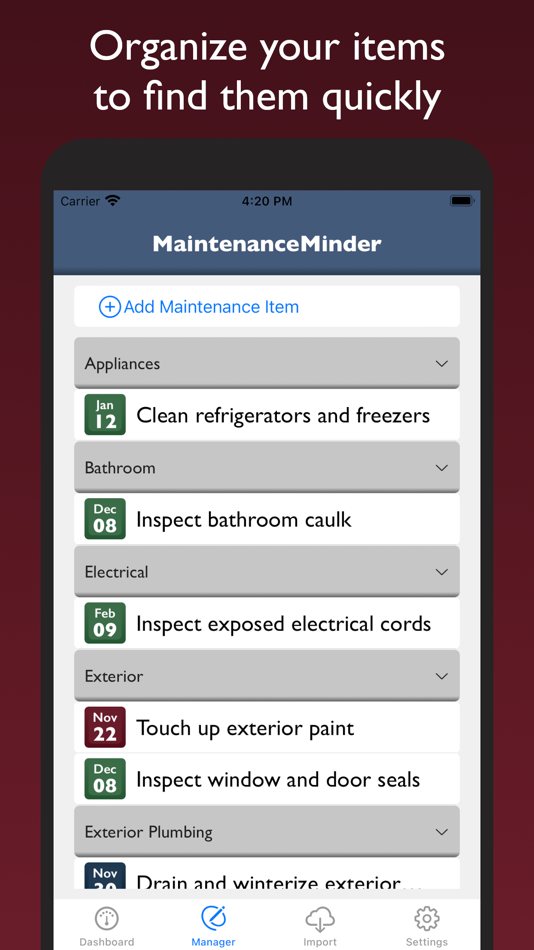 #2. MaintenanceMinder: Task List (iOS) 由: Mark Steward