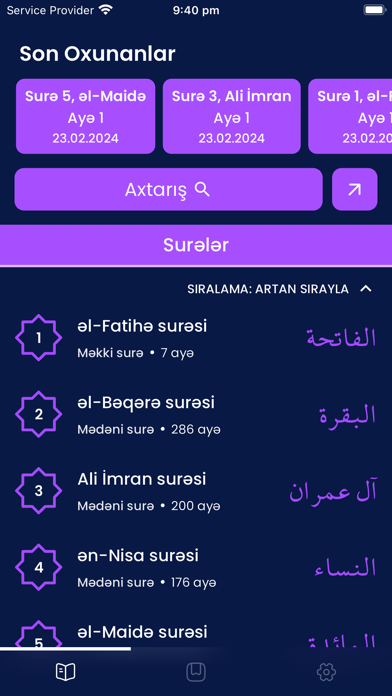 Qurani kərim və məalı Screenshot