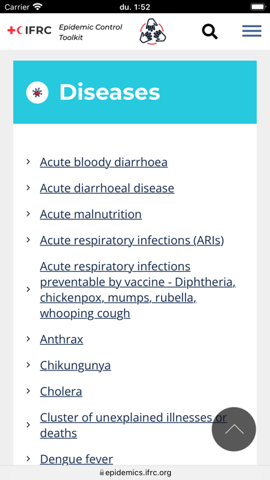 Epidemic Control Toolkit Screenshot