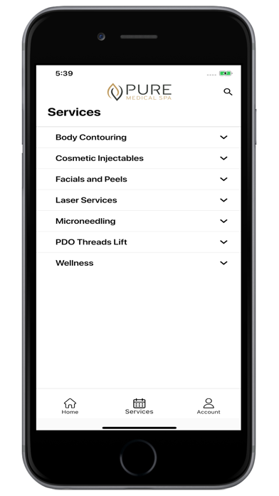 PURE Medical Spa Screenshot