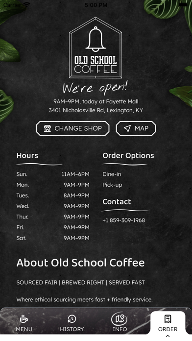 Old School Coffee Screenshot
