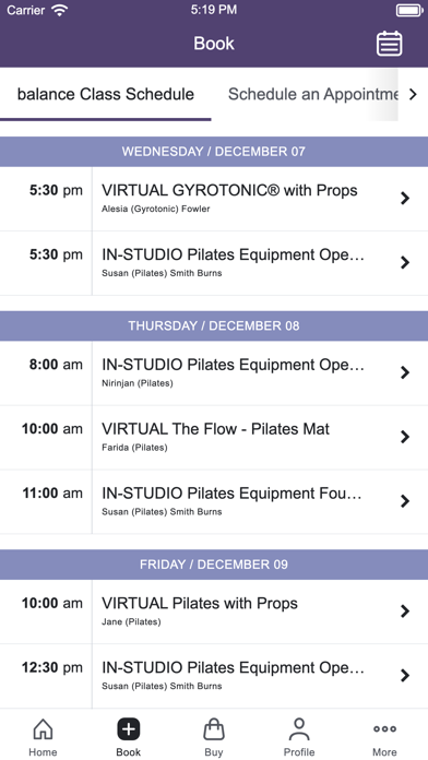 Balance Studio - Bethesda, MD Screenshot