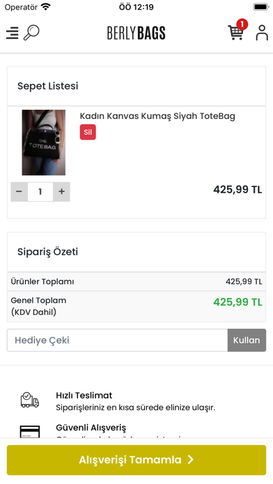 Berly Bags Screenshot