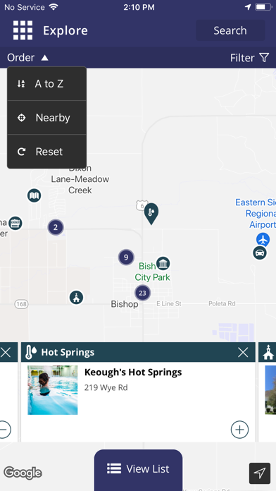 Visit Bishop CA Screenshot