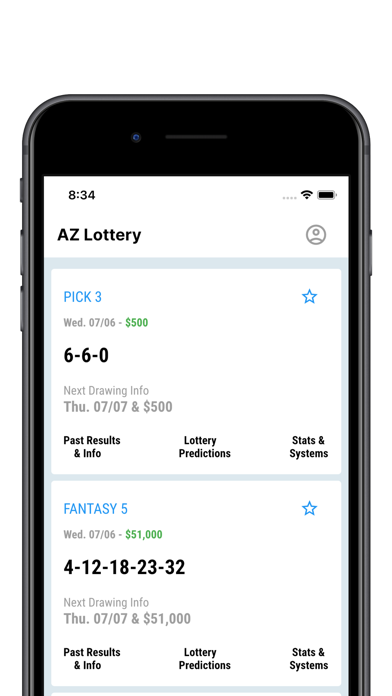 Lottery App & Lotto Results Screenshot