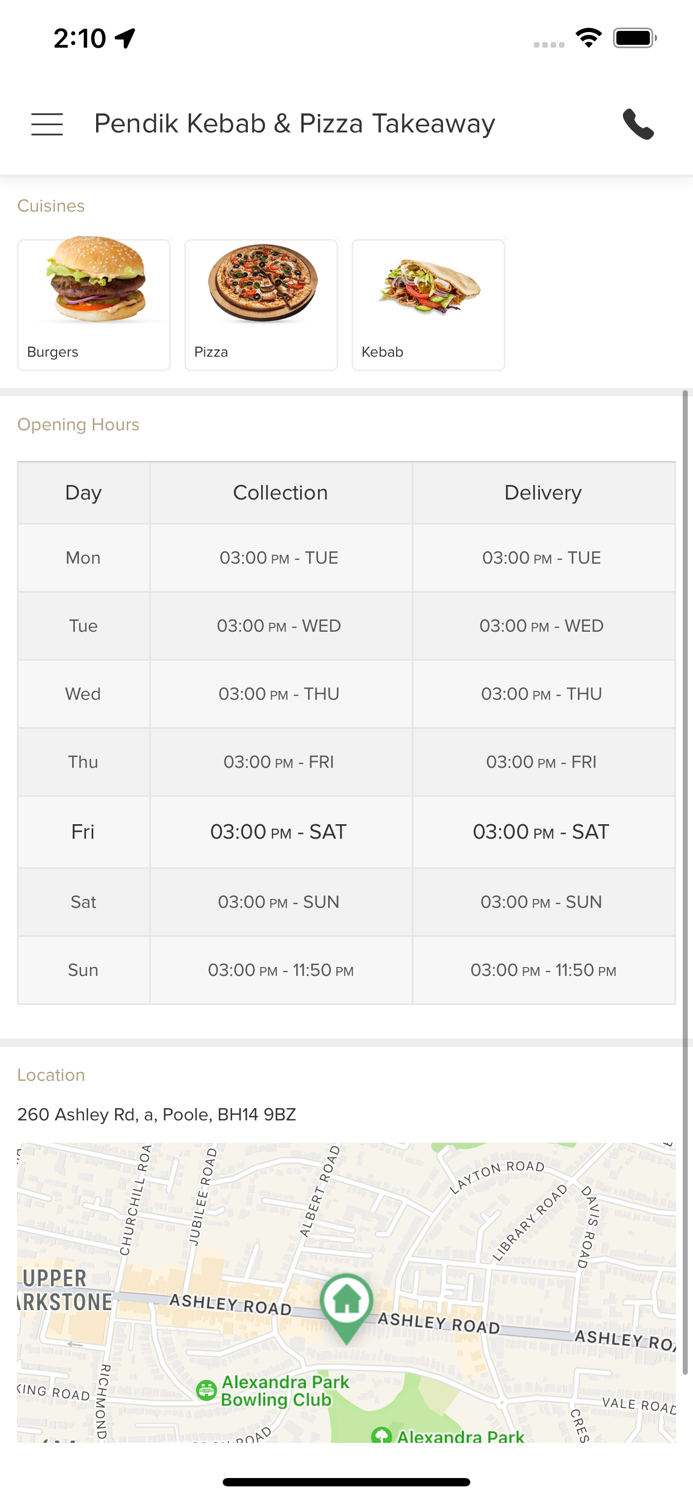 Pendik Kebab and Pizza Takeaway