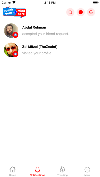 Speak Your Mind Here Screenshot