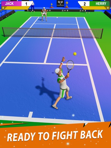 テニスの試合-スポーツ球技のおすすめ画像1