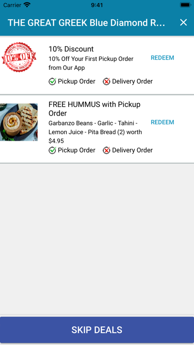 DeliveryBizConnect: Discounts Screenshot