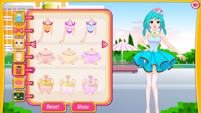 Anime dress up avatar game Screenshot