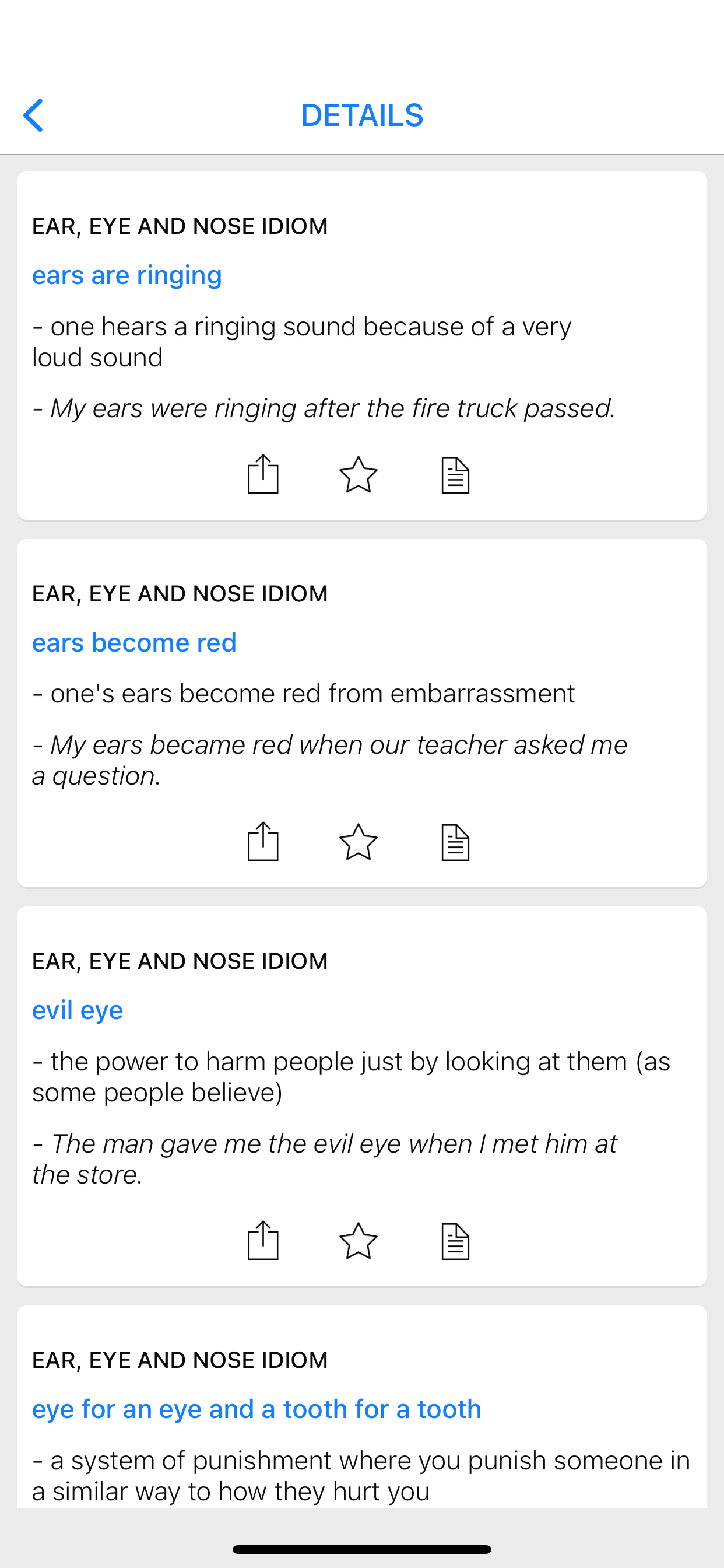 Eyes & Love idioms