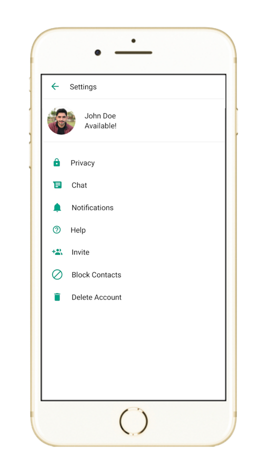 #6. React Native Chat App Demo (iOS) Podle: RAO INFORMATIONTECHNOLOGY PRIVATE LIMITED