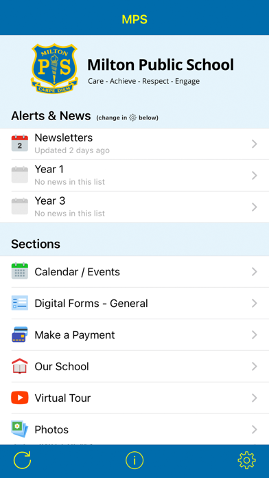 Milton Public School Screenshot