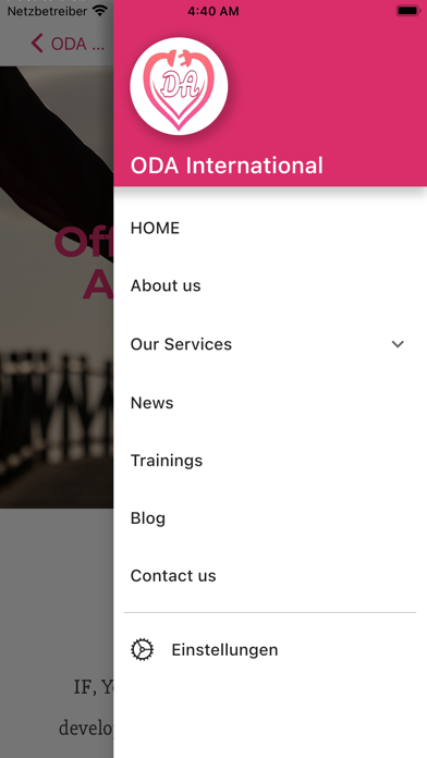 ODA International Screenshot