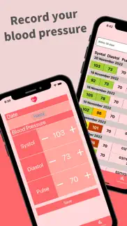 blood pressure record manager iphone screenshot 1