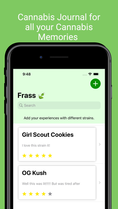 Frass - Cannabis Journal Screenshot