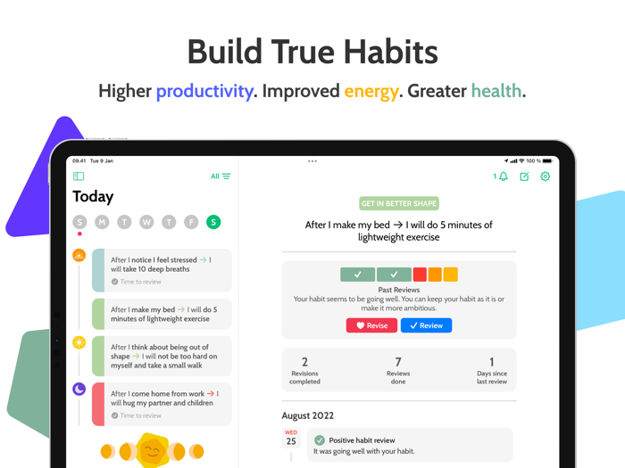 True Habit Motivation and Goals