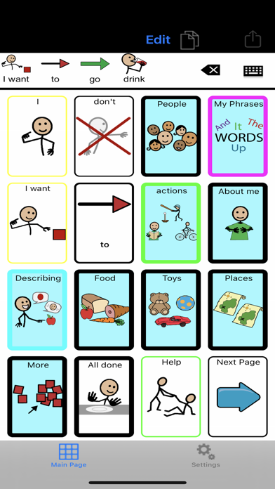 TalkTablet PRO Autism, Aphasia Screenshot