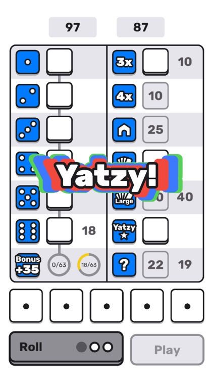 Yatzy (Classic Dice Game)