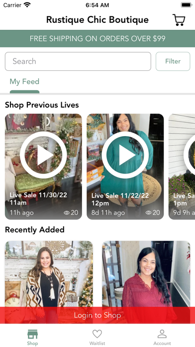 Rustique Chic Boutique Screenshot