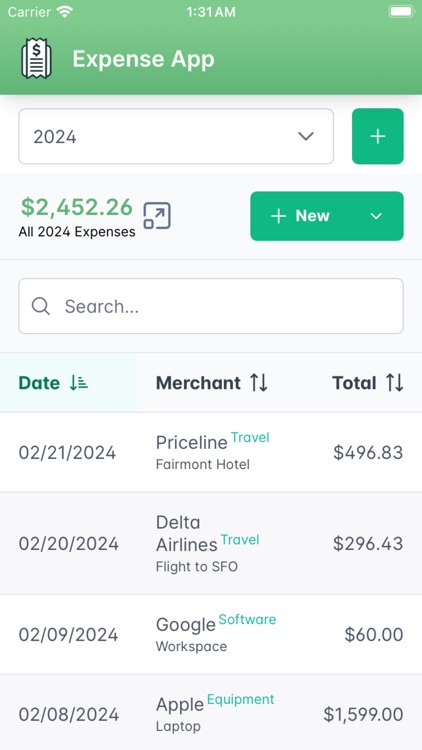 The Expense App