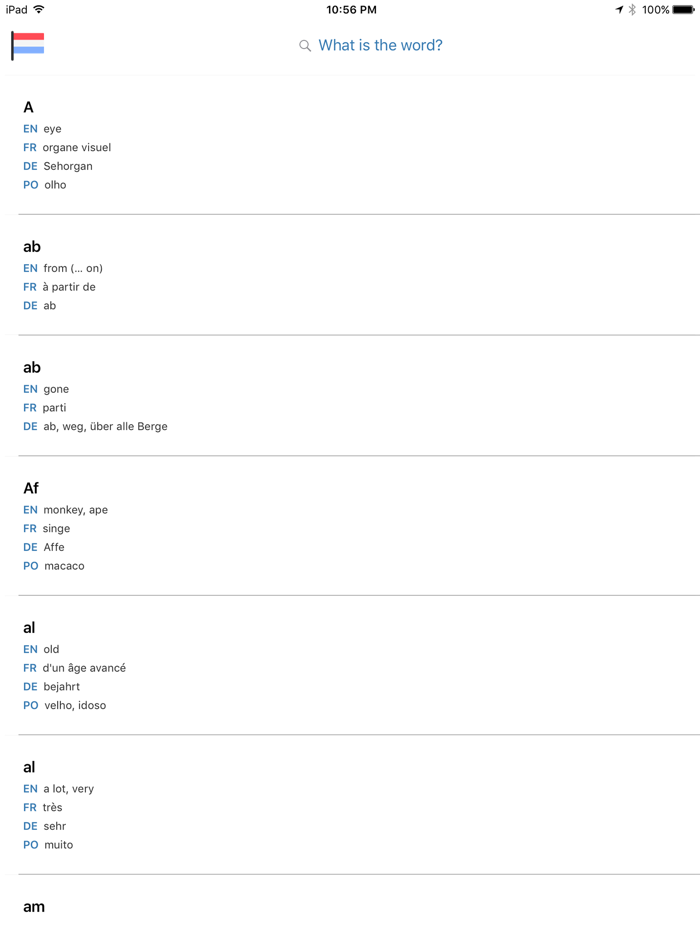 Words Luxembourgish Dictionary