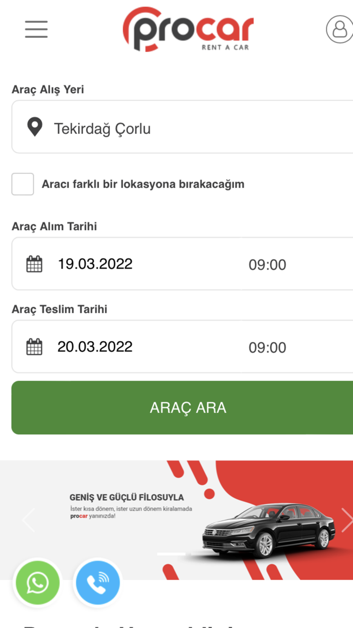 Procar Oto Kiralama
