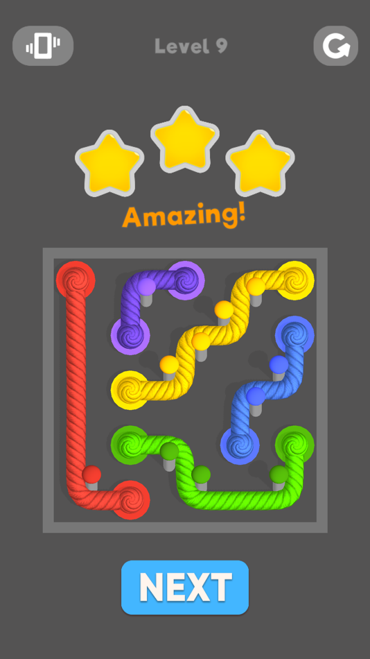 #1. Connect Ropes 3D (iOS) 由: Marat Giliazov