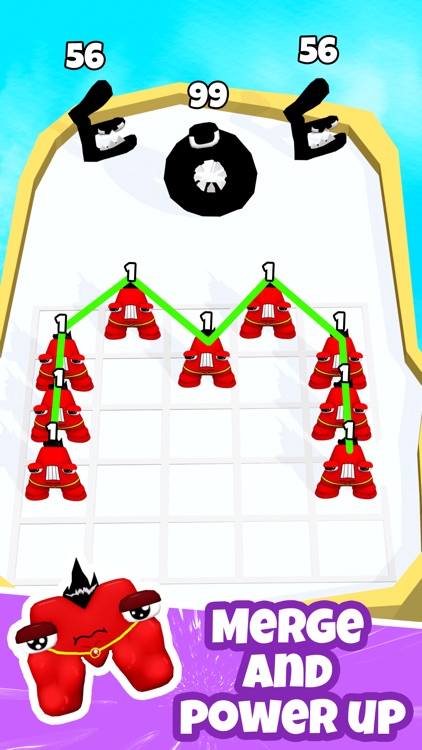 Merge Super Alphabet Vs F Lore screenshot-3